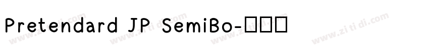 Pretendard JP SemiBo字体转换
